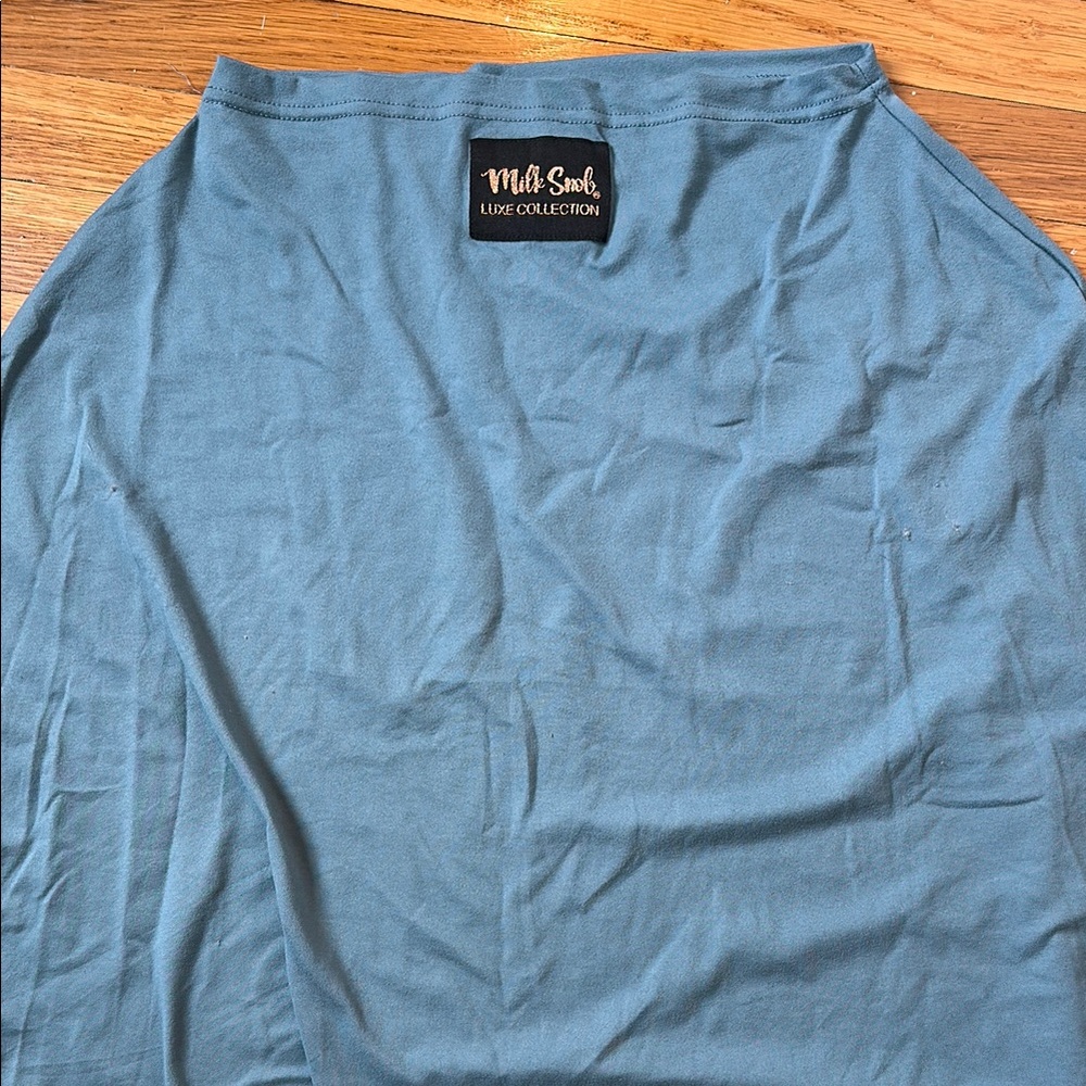 Milk Snob luxe nursing cover blue